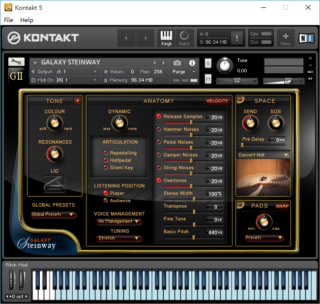 【施坦威钢琴】Galaxy Steinway kontakt