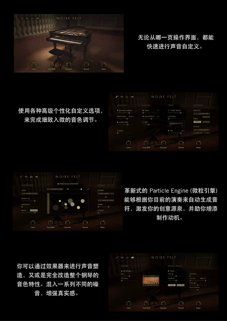 Native Instruments Noire v1.2.0 (KONTAKT) 音乐厅三角钢琴音源