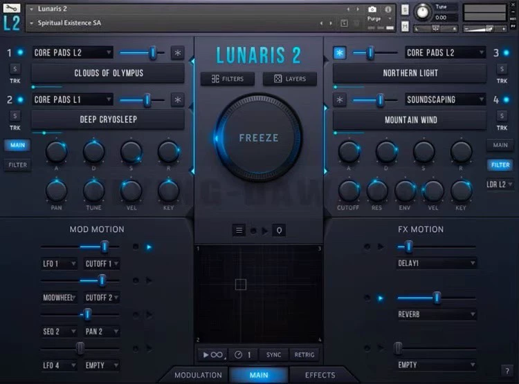 Luftrum Lunaris 2 v2.1 (KONTAKT) 电子合成器音源