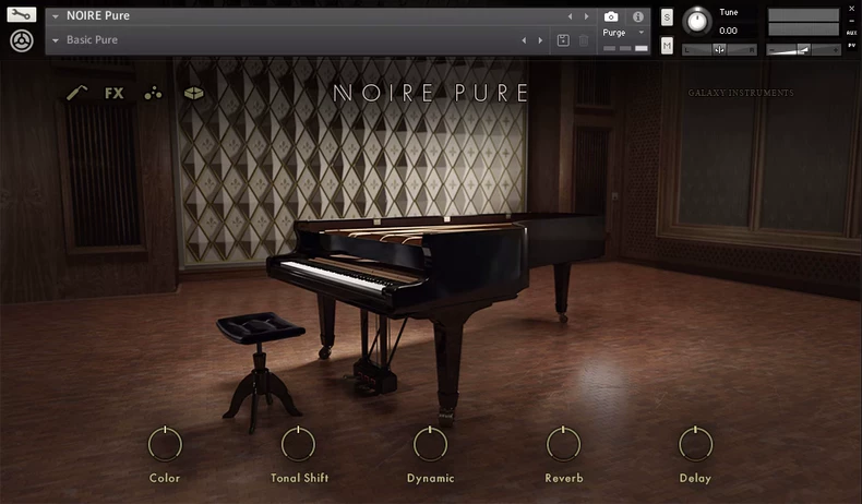 Native Instruments Noire v1.2.0 (KONTAKT) 音乐厅三角钢琴音源