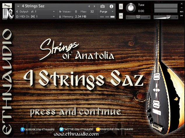 中东民族管弦乐器 – Ethnaudio Strings Of Anatolia Kontakt
