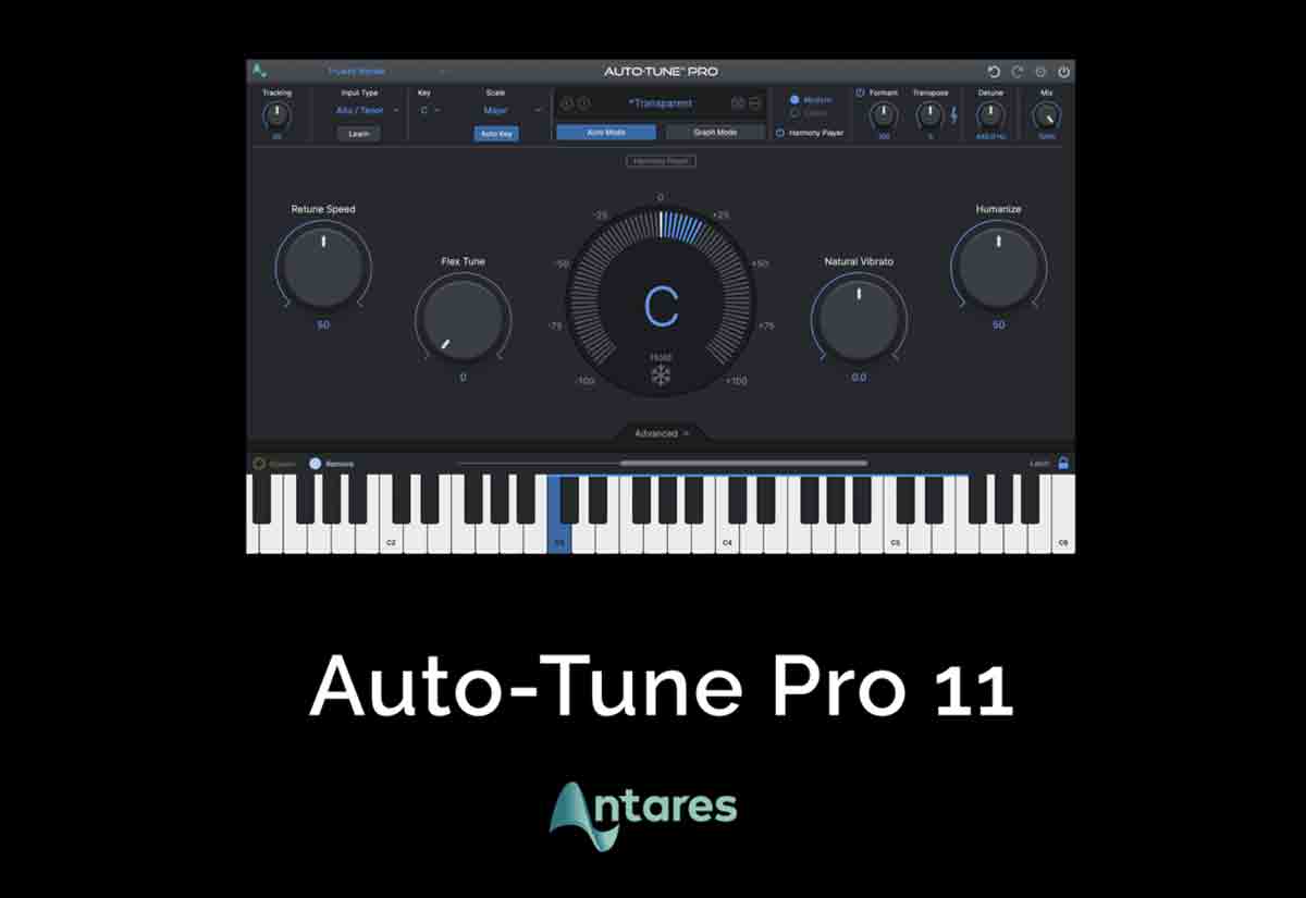 音高自动修正插件 Antares Auto-Tune Pro v11.0.0 VR版 MAC/WIN