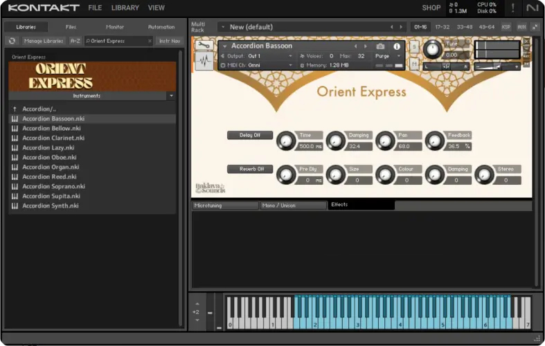 中东民族乐器合集-Baklava Sounds Orient Express KONTAKT